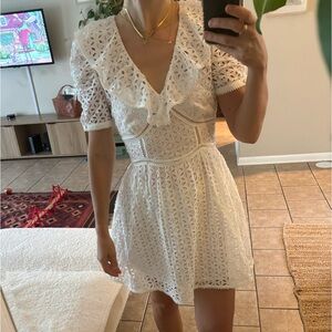 Gorgeous self portrait mini dress with puff sleeves S